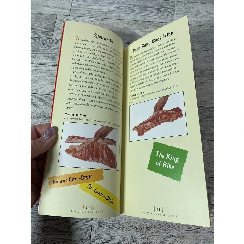 The Great Ribs Book by‎ Hugh Carpenter and Teri Sandison Cookbook BBQ Recipes